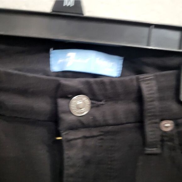 7 For All Mankind High Rise Black Jeans - Picture 2 of 5